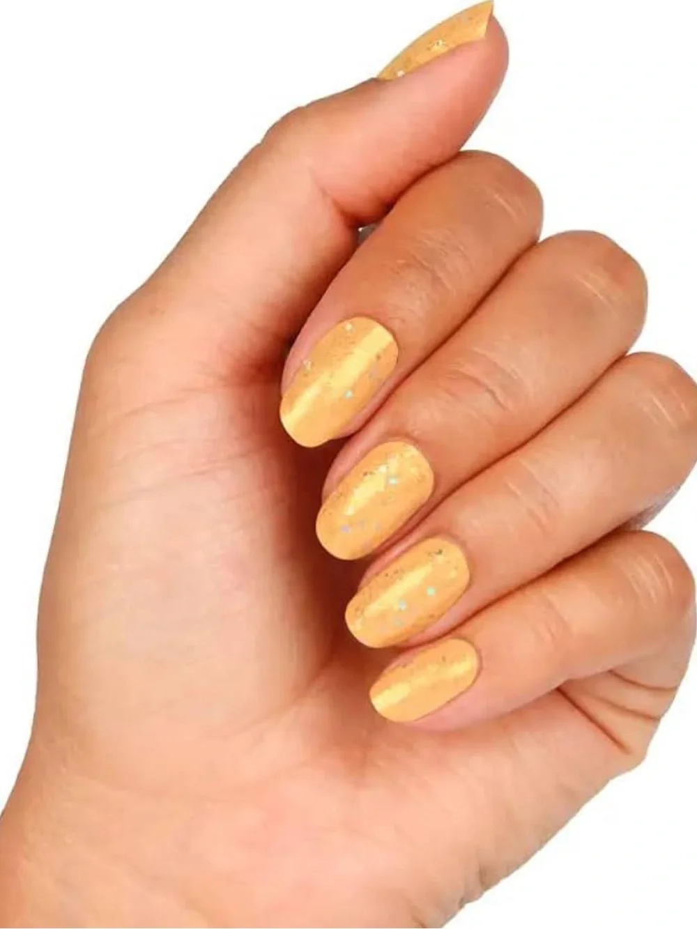 *Retired* Color Street: Mighty Heroes | Gold Yellow Glitter Summer Spring Party
